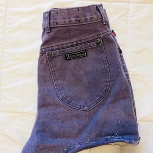 Vintage Bonjour High Waisted Cutoff Shorts